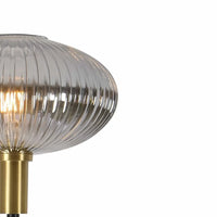 LÚZETE - LÁMPARA DE PIE TULIPA FUMÉ SPECCHIATO 160 CM E27 SHELBY