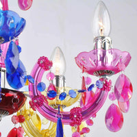 LÚZETE - LÁMPARA DE TECHO 5 LUCES MULTICOLOR