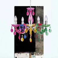 LÚZETE - LÁMPARA DE TECHO 5 LUCES MULTICOLOR