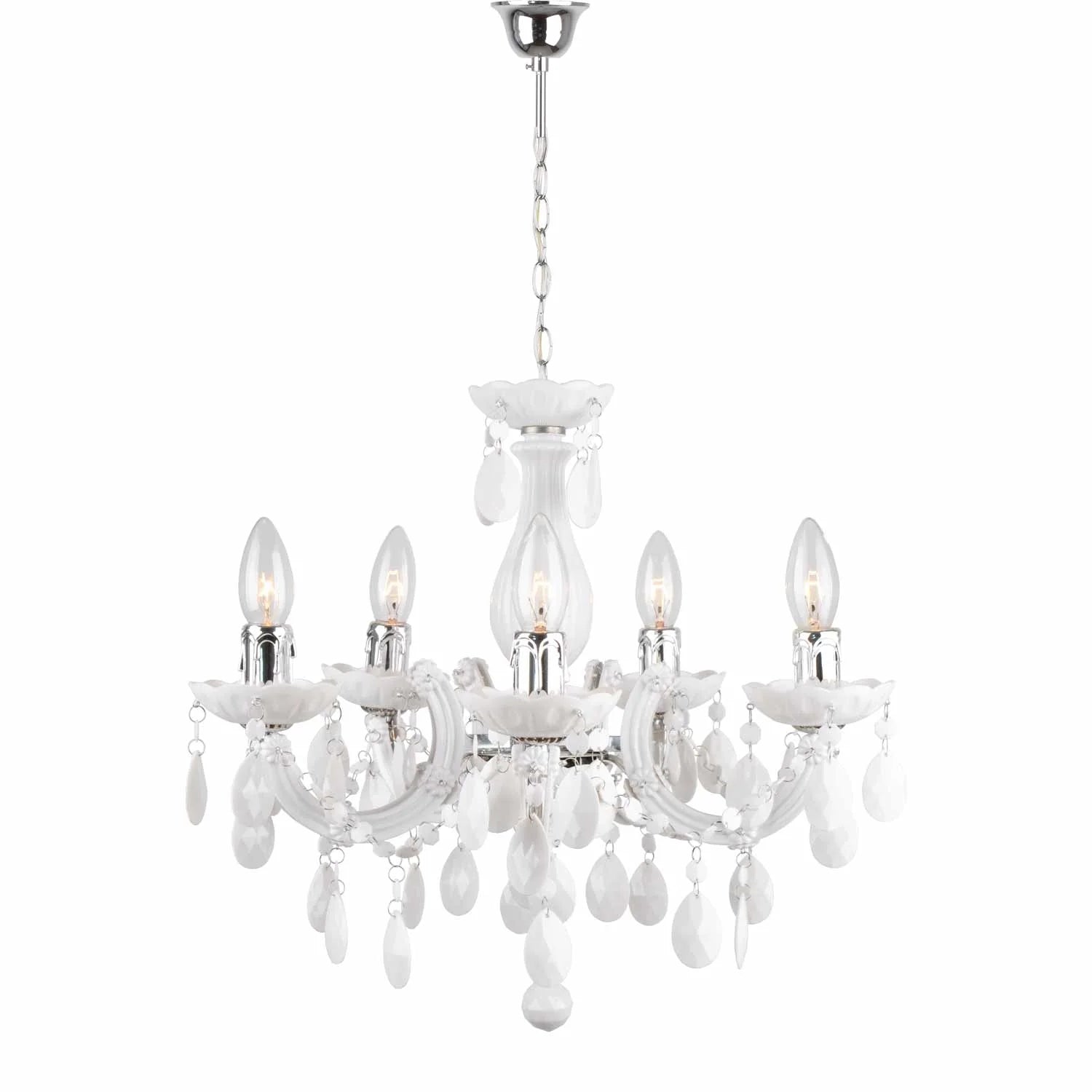 LÚZETE - LÁMPARA DE TECHO 5 LUCES NICOLA BLANCO