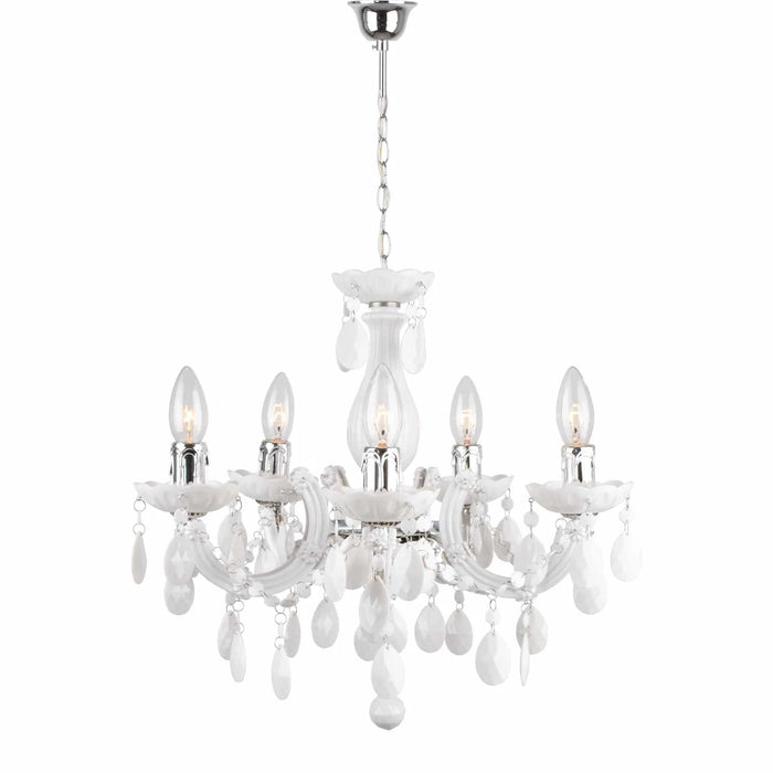 LÚZETE - LÁMPARA DE TECHO 5 LUCES NICOLA BLANCO