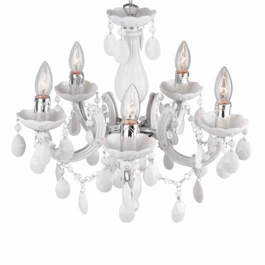 LÚZETE - LÁMPARA DE TECHO 5 LUCES NICOLA BLANCO