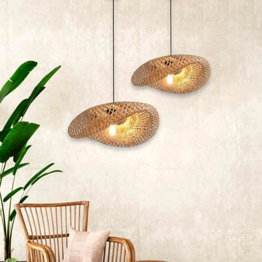 LÚZETE - LAMPADA DA SOFFITTO DI BAMBÙ GRANDE E27 KALENA