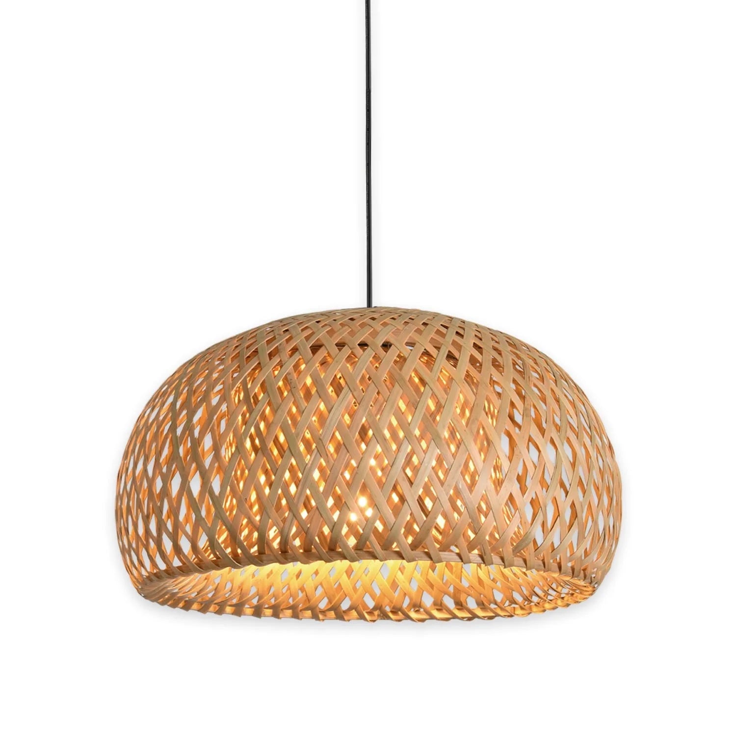 LAMPADA DA SOFFITTO DI BAMBÙ PICCOLA E27 KAWENA