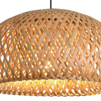 LAMPADA DA SOFFITTO DI BAMBÙ PICCOLA E27 KAWENA