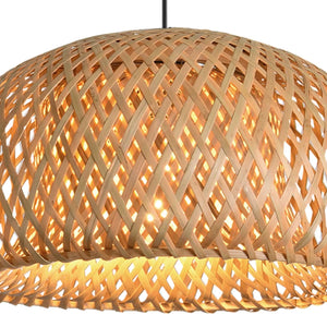 LAMPADA DA SOFFITTO DI BAMBÙ PICCOLA E27 KAWENA