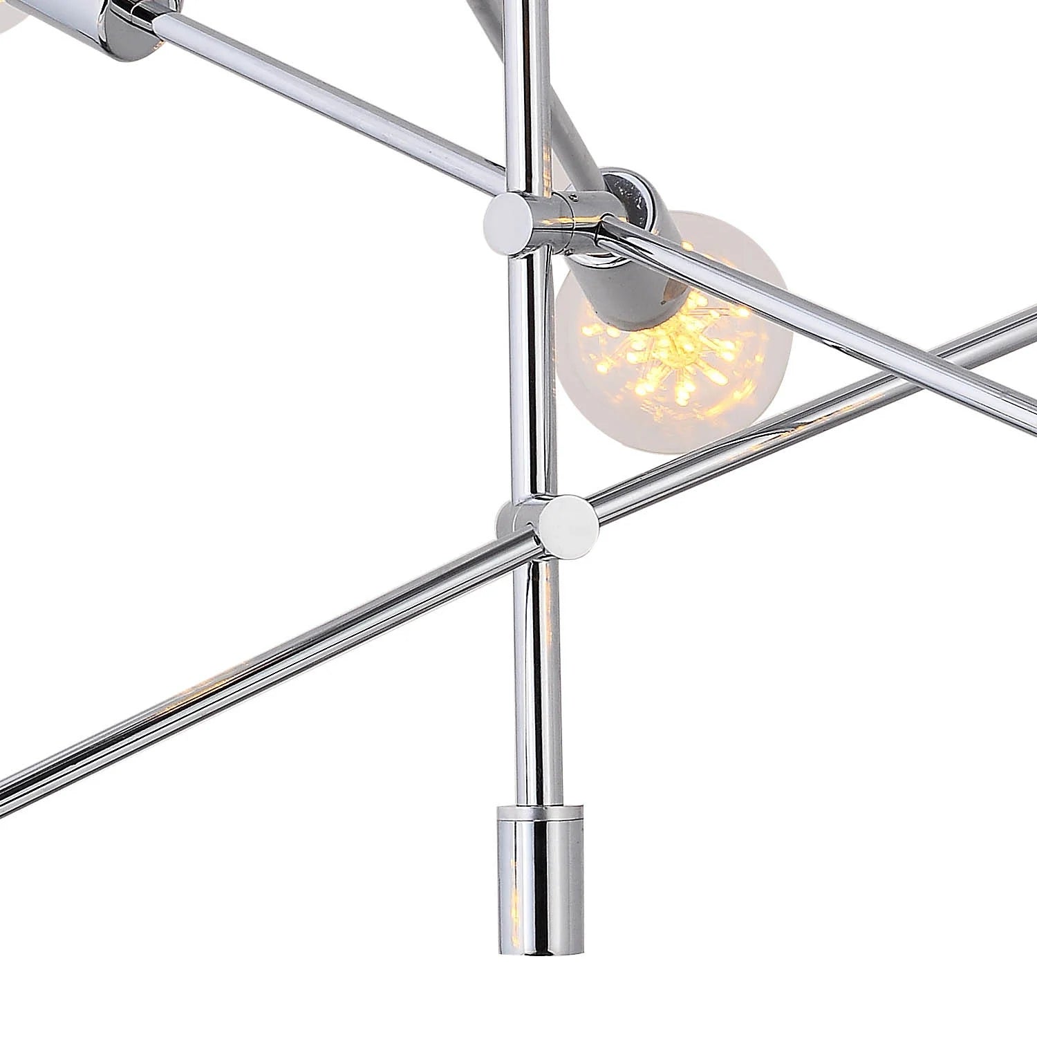 LÚZETE - LÁMPARA DE TECHO CHANEL 6 LUCES CROMO