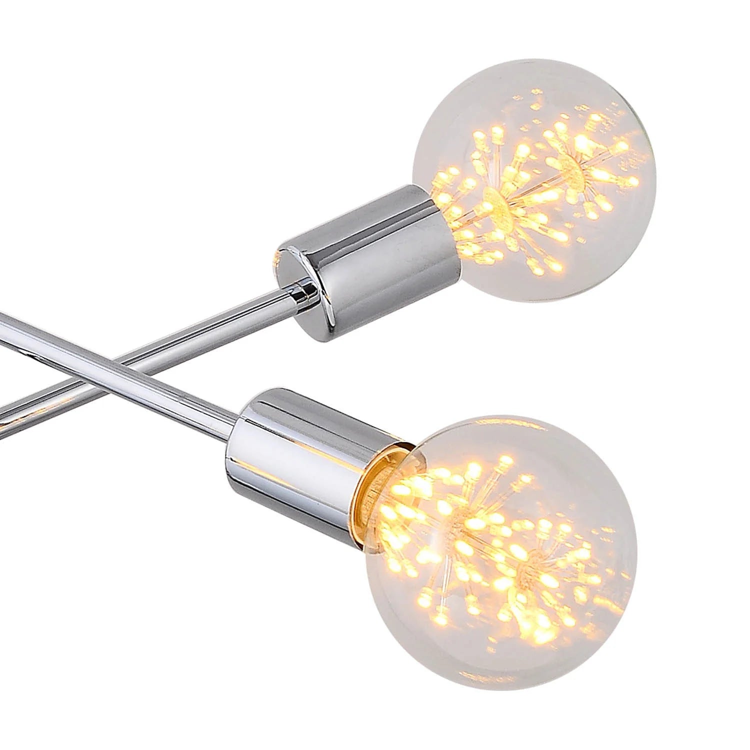 LÚZETE - LÁMPARA DE TECHO CHANEL 6 LUCES CROMO