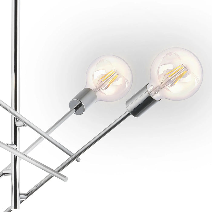 LÚZETE - LÁMPARA DE TECHO EROS 4 LUCES CROMO