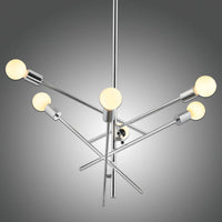 LÚZETE - LÁMPARA DE TECHO EROS 6 LUCES CROMO