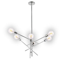 LÚZETE - LÁMPARA DE TECHO EROS 6 LUCES CROMO