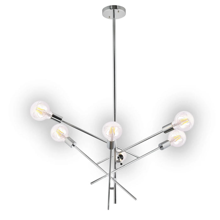 LÚZETE - LÁMPARA DE TECHO EROS 6 LUCES CROMO