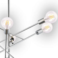 LÚZETE - LÁMPARA DE TECHO EROS 6 LUCES CROMO