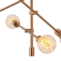 LÚZETE - LÁMPARA DE TECHO JUPITER 6 LUCES ORO