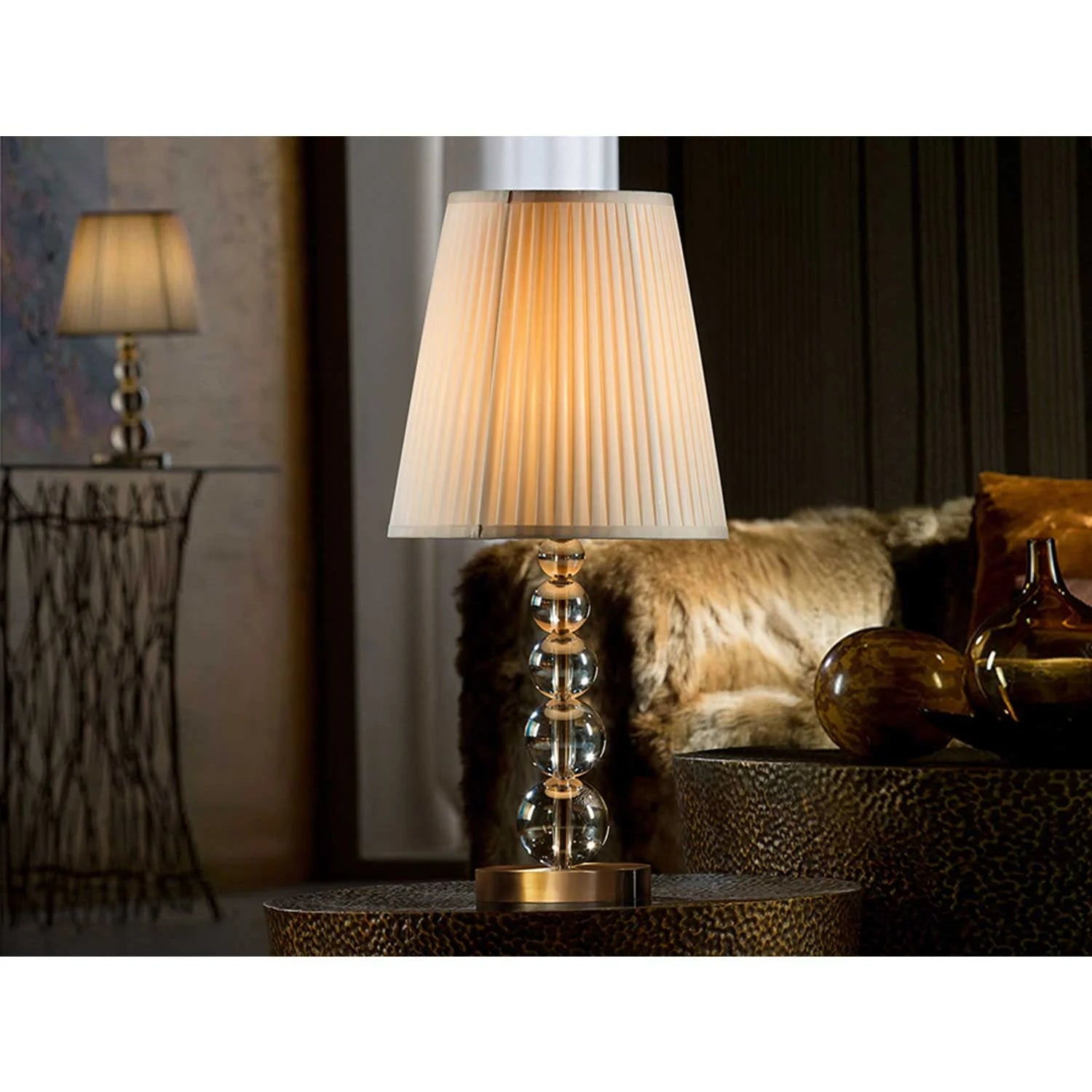 LÚZETE - LÁMPARA SOBREMESA GRANDE CHAMPAGNE