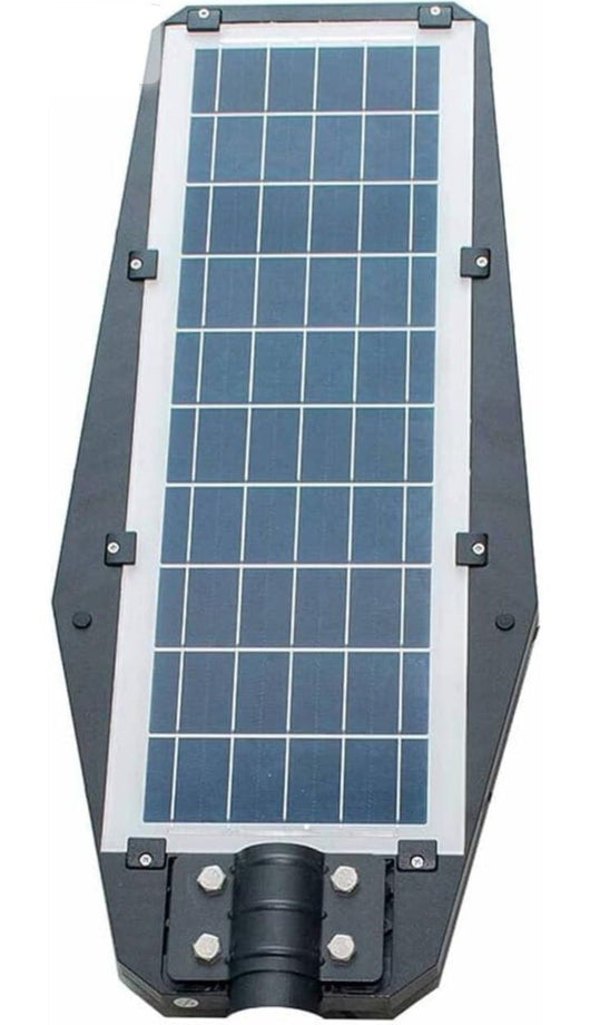 LAMPIONE 500W PANNELLO SOLARE INTEGRATO CREPUSCOLARE IP65 LUCE Fredda 130lm/w - Benovo