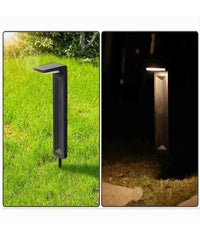 Lampione Con Picchetto Pannello Solare Sensore Crepuscolare Impermeabile Yh0802         
