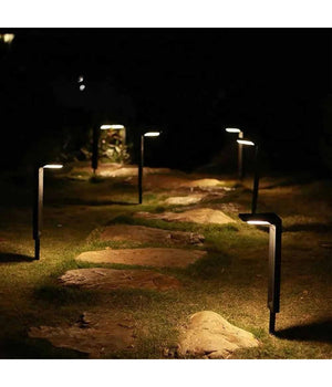 Lampione Con Picchetto Pannello Solare Sensore Crepuscolare Impermeabile Yh0802         