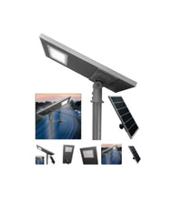Lampione Faro Led 500w Stradale Crepuscolare Con Pannello Solare Ip65 Sl-500w-lp         