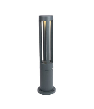 Lampione Giardino Lampada 12 Watt Led Terra Esterno Ip65 Lampioncino Grigio Es28         