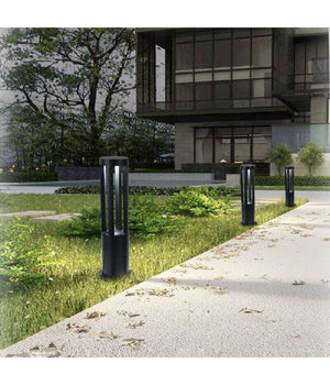 Lampione Giardino Lampada 12 Watt Led Terra Esterno Ip65 Lampioncino Nero Es28         