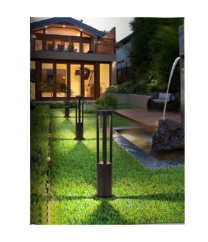 Lampione Giardino Lampada 12 Watt Led Terra Esterno Ip65 Lampioncino Nero Es28         