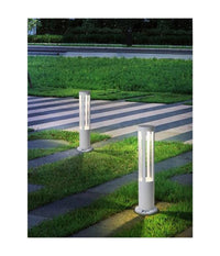 Lampione Giardino Lampada 12w Led Terra Esterno Lampioncino Vialetti Bianco Es28         