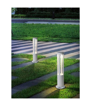 Lampione Giardino Lampada 12w Led Terra Esterno Lampioncino Vialetti Bianco Es28         