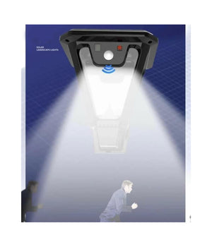 Lampione Lampada Luce Solare Giardino A Led Su Picchetto Con Telecomando Sensore         