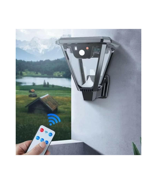 Lampione Lampada Luce Solare Giardino A Led Su Picchetto Con Telecomando Sensore         