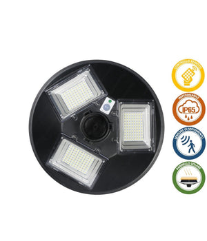 Lampione Led 100w Con Pannello Energia Solare Ip65 Sensore Movimento So-gd-100w         