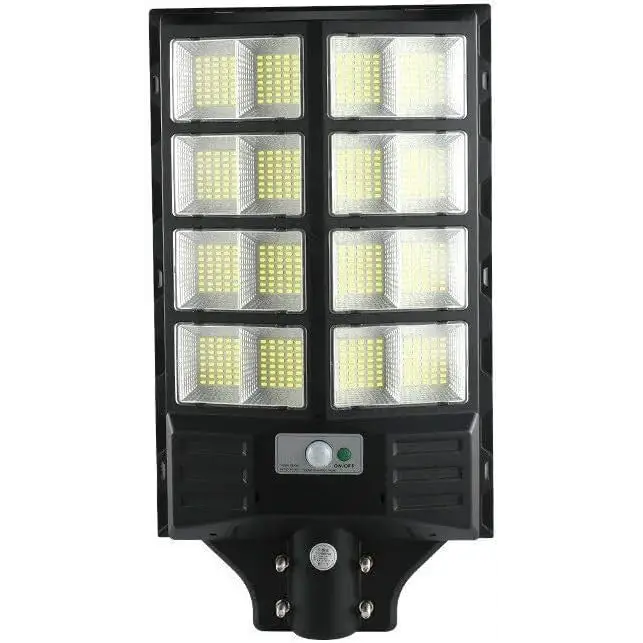 Lampione LED Esterno con Pannello Solare 1000W, 6500K Bianco Freddo