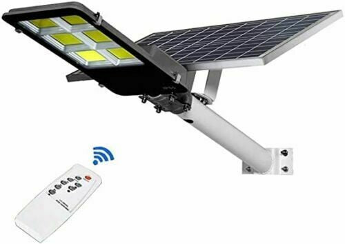 LAMPIONE LED PANNELLO SOLARE STAFFA E TELECOMANDO 500W - Benovo