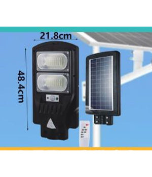 Lampione Luce Stradale Led Pannello Ricaricabile Solare 100w Telecomando Led-8510         