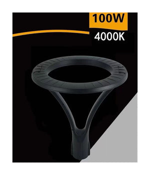 Lampione Moderno Led 100w Cerchio Fungo Ip65 Luce Esterni Giardino Cortile Gd-100w  -bianco Naturale      -