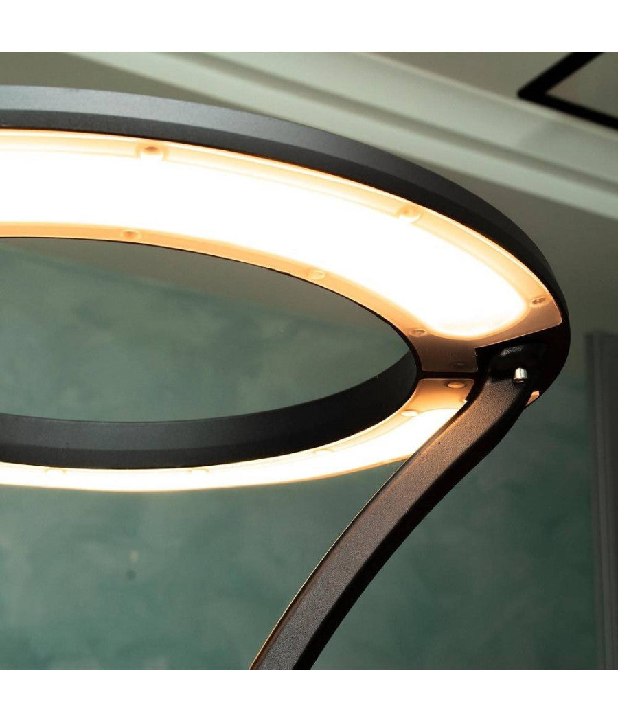 Lampione Moderno Led 100w Cerchio Fungo Ip65 Luce Esterni Giardino Cortile Gd-100w         