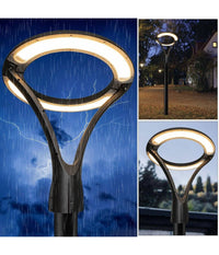 Lampione Moderno Led 100w Cerchio Fungo Ip65 Luce Esterni Giardino Cortile Gd-100w  -bianco Naturale      -