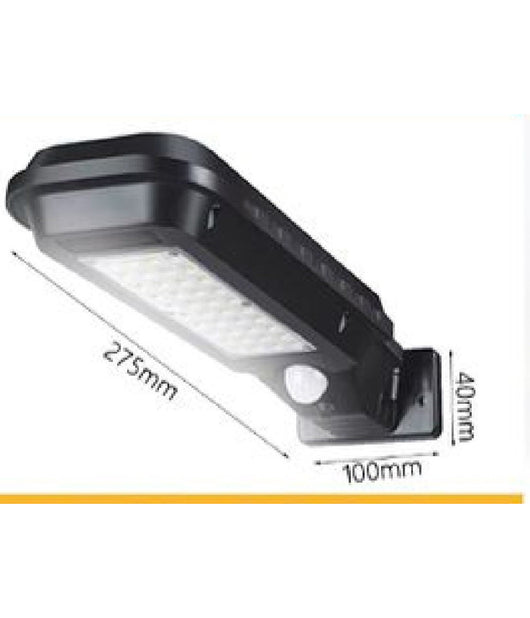 Lampione Pannello Solare Sensore Fotovoltaico 60 Led Faro Stradale 10 W Tx-9327         