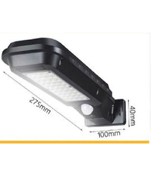 Lampione Pannello Solare Sensore Fotovoltaico 60 Led Faro Stradale 10 W Tx-9327         