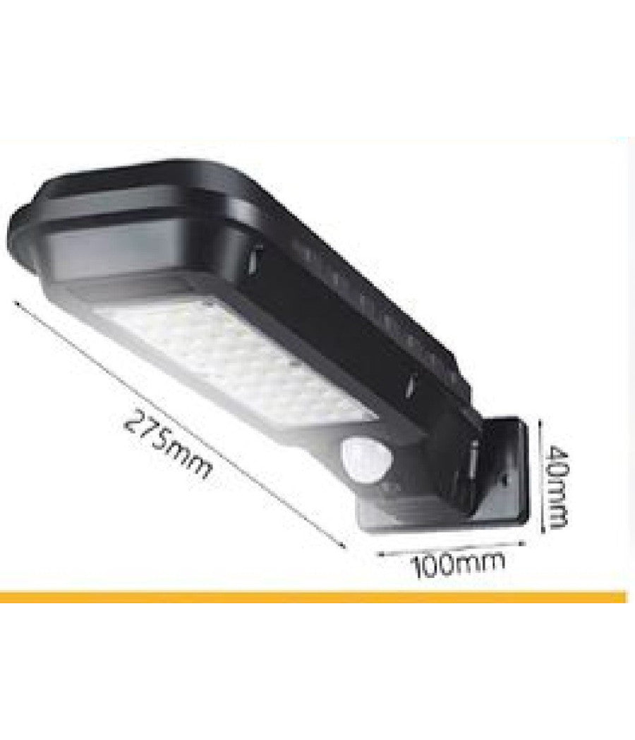 Lampione Pannello Solare Sensore Fotovoltaico 60 Led Faro Stradale 10 W Tx-9327         