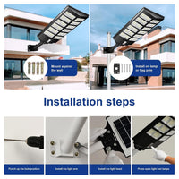 Trade Shop - Lampione Solare 6500k Iluminazione Stradale Per Campi Da Basket Strade Parchi Giochi -