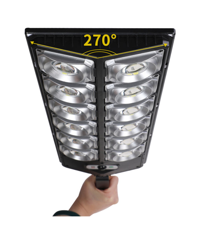 Trade Shop - Lampione Solare Da 10000 Lumen Con Sensore Di Movimento E Telecomando A Led Ip65 -