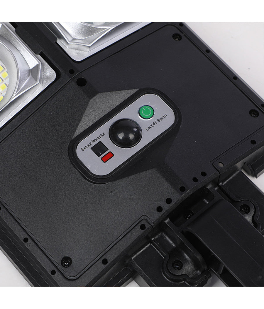 Trade Shop - Lampione Solare Da 10000 Lumen Con Sensore Di Movimento E Telecomando A Led Ip65 -