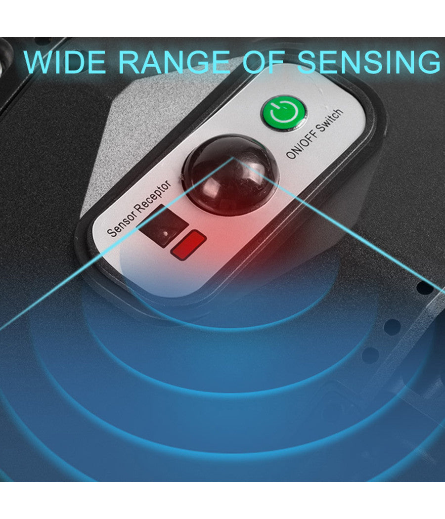 Trade Shop - Lampione Solare Da 10000 Lumen Con Sensore Di Movimento E Telecomando A Led Ip65 -