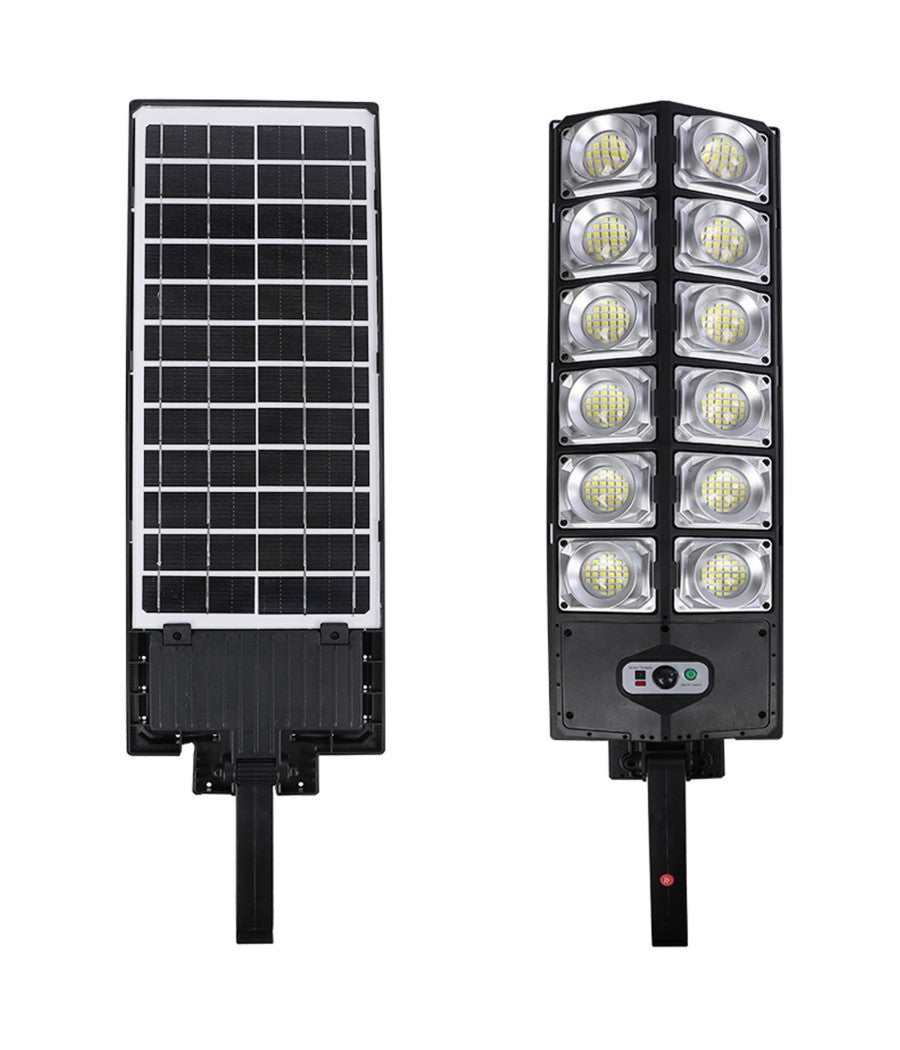 Trade Shop - Lampione Solare Da 10000 Lumen Con Sensore Di Movimento E Telecomando A Led Ip65 -