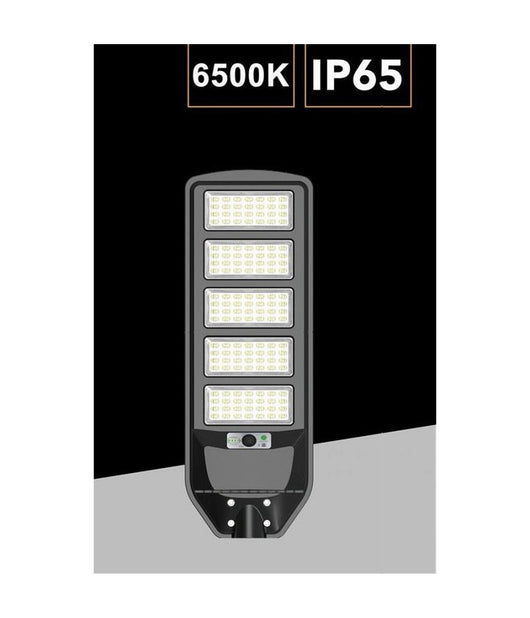 Lampione Solare Led 270w Sensore Movimento Pir Telecomando Ip65 Esterno J02-270w-f         