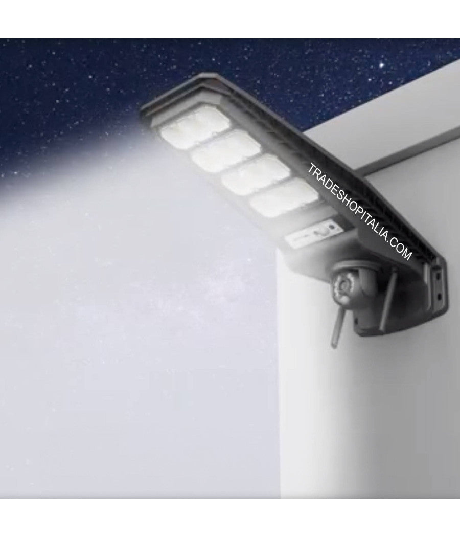 Lampione Solare Sensore Di Movimento E Telecomando Con Telecamera Ip Integrata         
