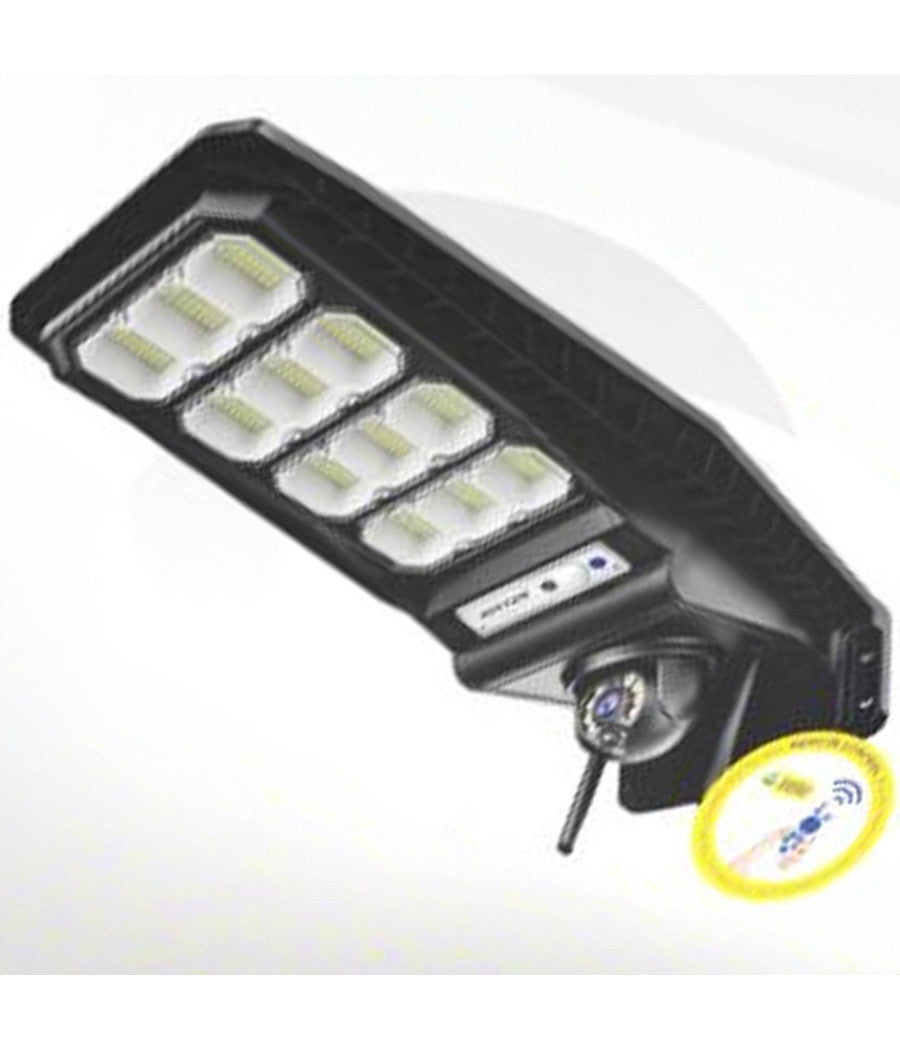 Lampione Solare Sensore Di Movimento E Telecomando Con Telecamera Ip Integrata         