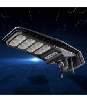 Lampione Solare Sensore Di Movimento E Telecomando Con Telecamera Ip Integrata         