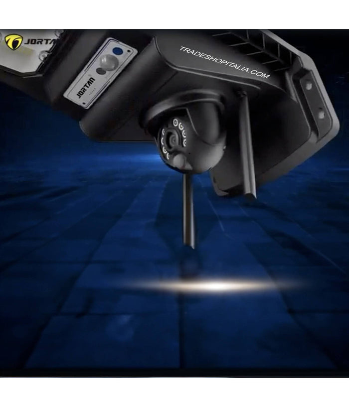 Lampione Solare Sensore Di Movimento E Telecomando Con Telecamera Ip Integrata         